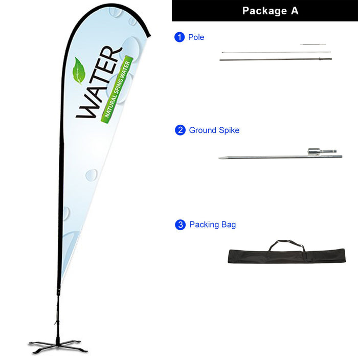 Deluxe Advertising Flag-Teardrop With Accessories Package A